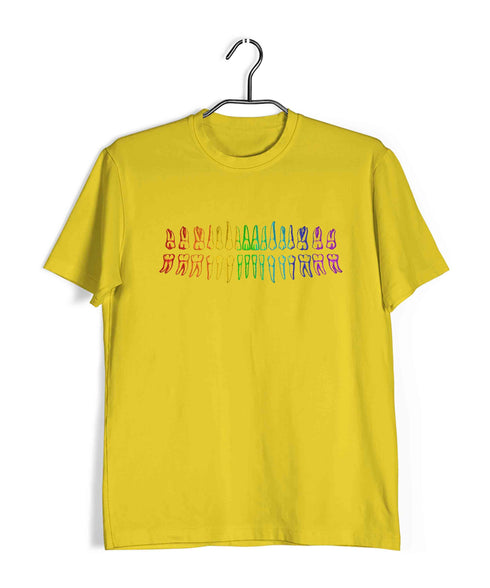 Dentist Medicine Dentist Teeth Diagram Custom Printed Graphic Design T-Shirt for Men